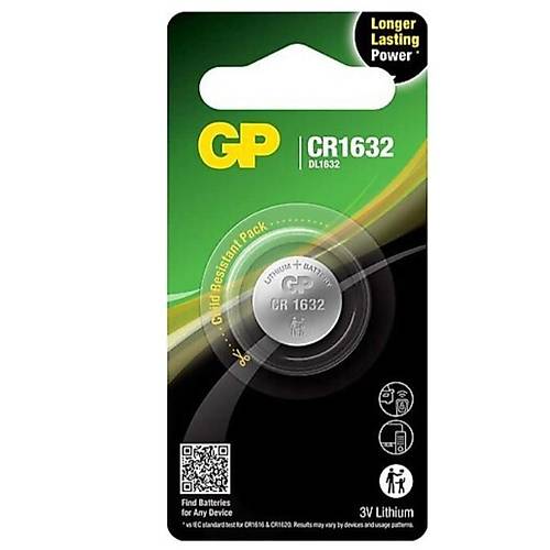 GP CR1632 3V Lityum Pil Tekli Paket