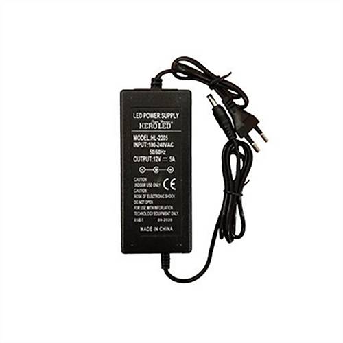 12V 5A Plastik Kasa Masa�st� Adapt�r �ki Ucu Kablolu