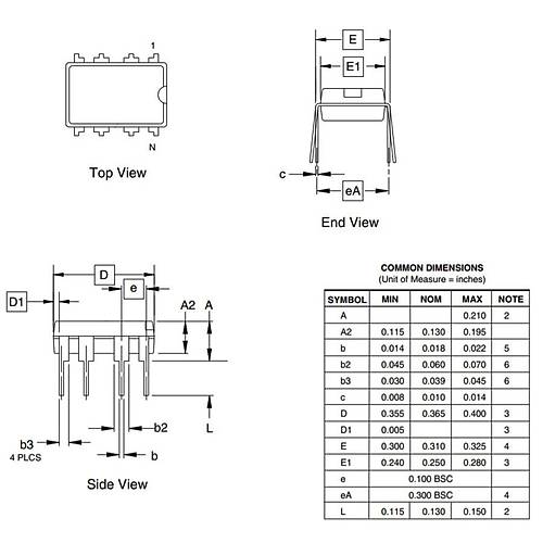 ATtiny85-20PU 8-Bit 20MHz Mikrodenetleyici DIP-8