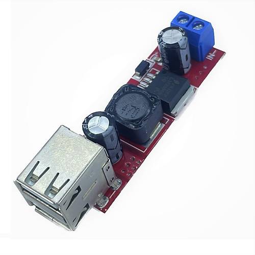 LM2596 Dual 5V-3A �ift USB ��k��l� Voltaj D���r�c� Reg�lat�r