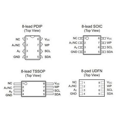24C04 - DIP8 EEPROM Entegresi