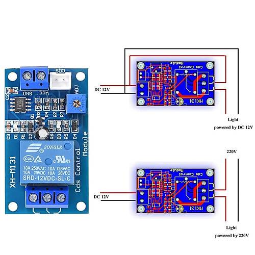 XH-M131 12V Ldr Ik Kontroll Rle