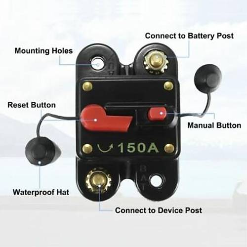 150A Oto Anfi Sigorta Kutusu - Devre Kesici