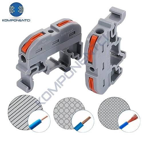 IC-272A Ray Tipi H�zl� Ba�lant� Klemensi Konekt�r� 0.08-4mm2 CH-221