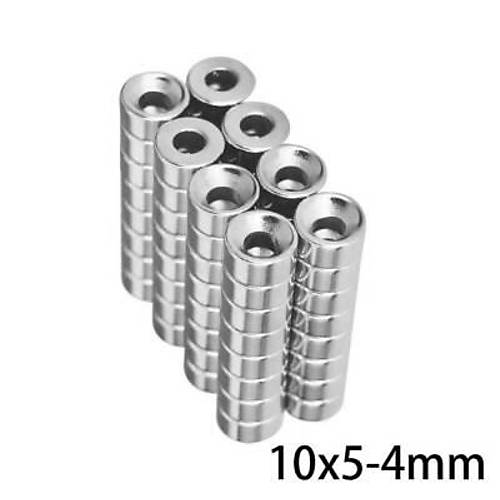 10X5-4mm Hav�a Delikli Neodyum G��l� M�knat�s - Neodim Magnet