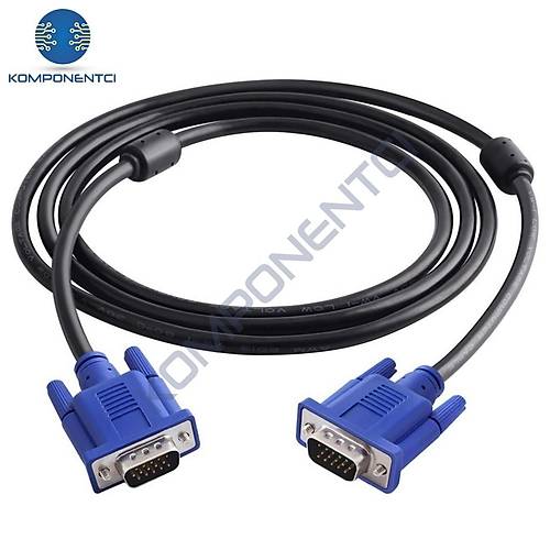 VGA Kablo LCD Monitr ve Projeksiyon Kablosu 1.5m