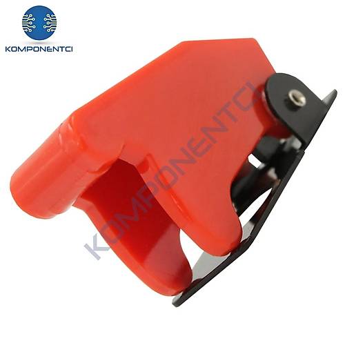 IC-161B Toggle Switch Emniyet Kapa 12mm ap Krmz