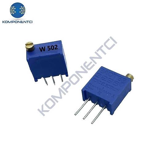 5K Trimpot - 3296 - W502 (Dik) ok Turlu