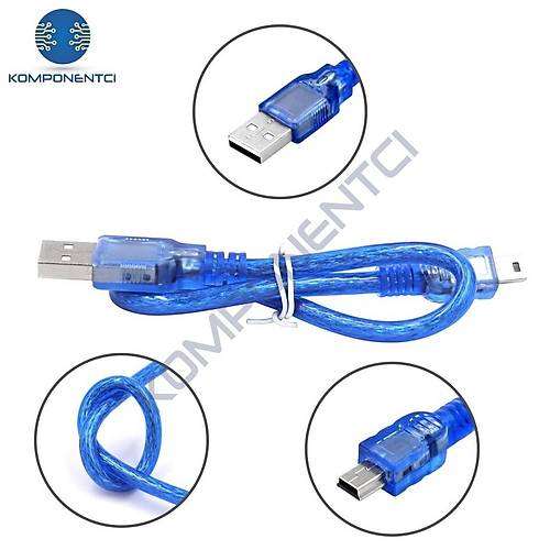 Arduino Nano Klon V3.0 - USB CH340 Chip (USB Kablo Dahil)