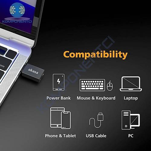 Divex Type-C Erkek USB3.0 Di�i Adapt�r �evirici Siyah DO-182