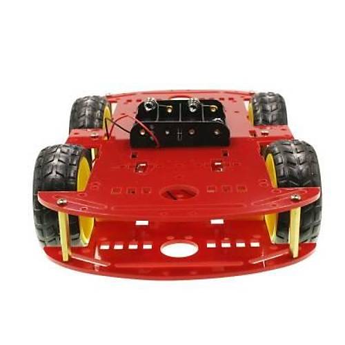 4WD K�rm�z� �ase Tekerlekli Araba Kiti