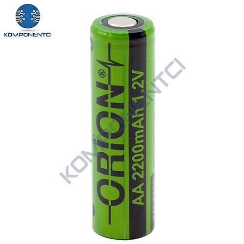 Orion 1.2V Ni-Mh AA 2200mAh arj Edilebilir Kalem Pil