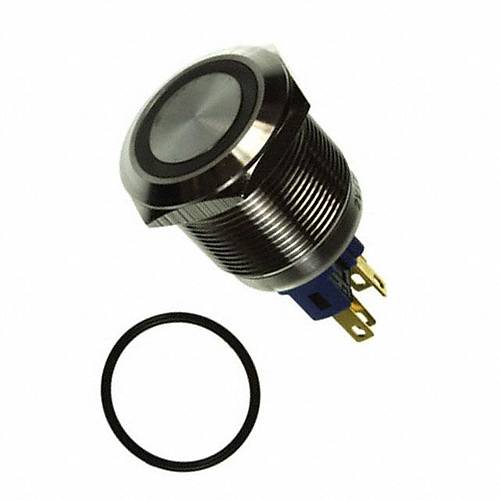 E-Switch PV7F2T0SS-335 19mm Paslanmaz �elik Metal Buton