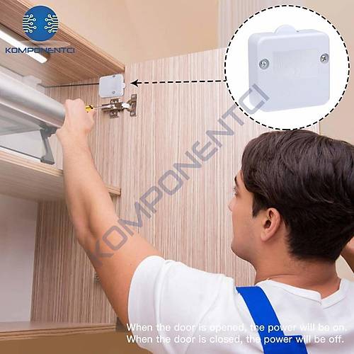 IC-187E Ters Dolap Anahtar� S�va �st� Kapak Switch Siyah