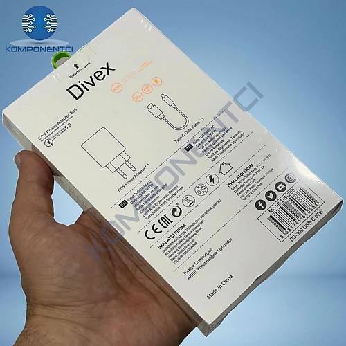 Divex 67W 3A USB Type-C Yksek Hzl arj Aleti DS-300