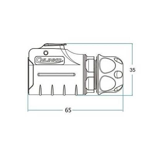 LP-20-C02PE-01-022 2-Pin Su Ge�irmez Konnekt�r - Erkek