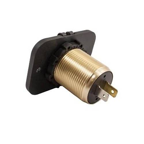 2'li QC3.0 USB �arj Soket Paneli - Voltaj G�stergeli