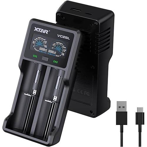 XTAR VC2SL �kili Li-ion / Ni-Cd / Ni-MH Pil �arj Cihaz�