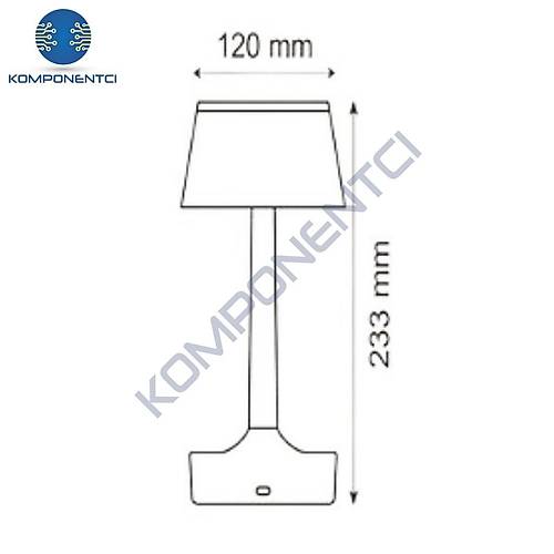 NOAS Midilli Gold Renk Led Dokunmatik Masa Lambas� �arjl� YL86-1237