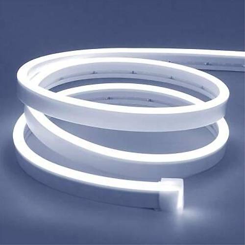 12V Esnek Neon �erit Led 5 Metre - Beyaz