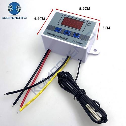 XH-W3002 220V AC Dijital Ayarl Termostat 1500W