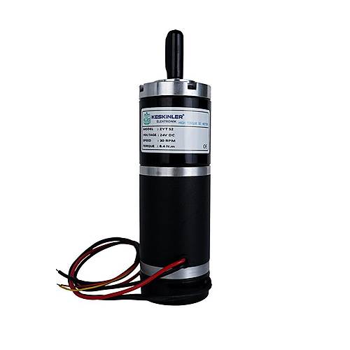 ZYT52RA 24V 30Rpm Planet Red�kt�rl� Encoderli Motor