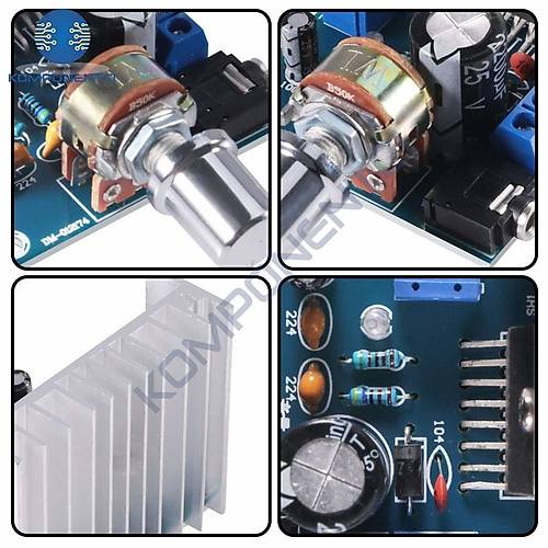 TDA7297 Amfi Devresi Amplifikatr ift Kanal 2x15W