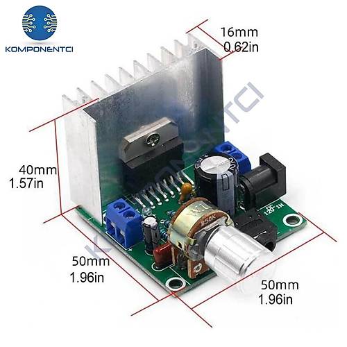 TDA7297 Amfi Devresi Amplifikat�r �ift Kanal 2x15W