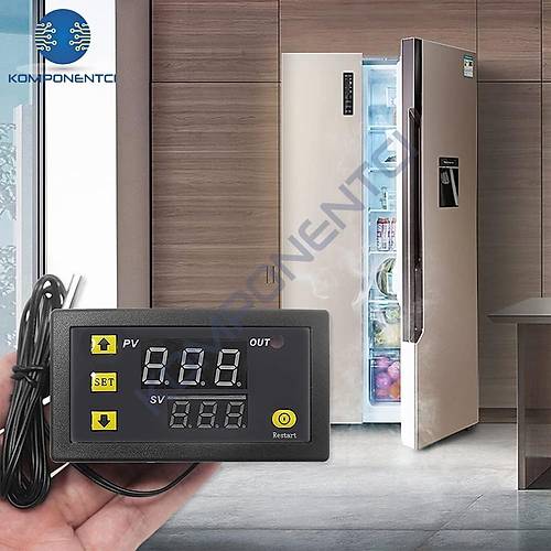 W3230 24V DC R�le ��k��l� Dijital Termostat S�cakl�k Kontrol Cihaz�