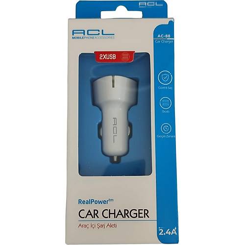 ACL AC-88 2.4A 2xUSB Ara� ��i �arj Cihaz�