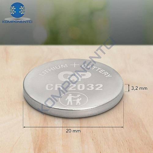 GP CR2032 3V Lityum Pil 5'li Paket