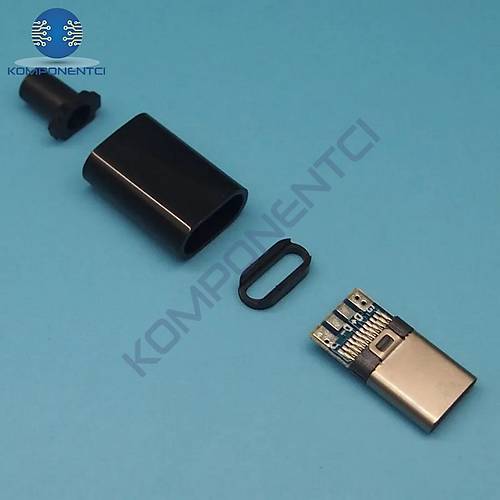 IC-266B-1 Kapakl� Type-C Erkek Soket Type-C Konnekt�r