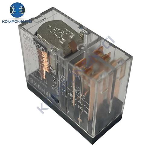 5V 5A Tek Kontak Omron Rle 8 Pin - G2R-2-DC5