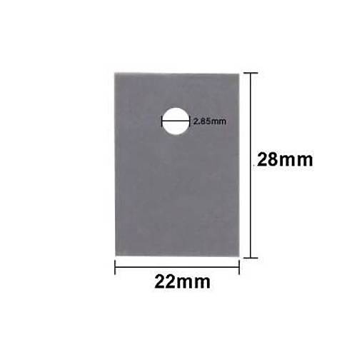 Gri TO-3P3 Plastik �zolat�r - Delikli - 10 Adet