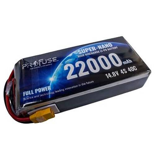 14.8V 4S 22000mAh 40C Lipo Batarya