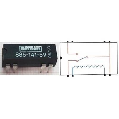 885-141-5V Reed R�le Tek Kontak C/O 5VDC 0.25A