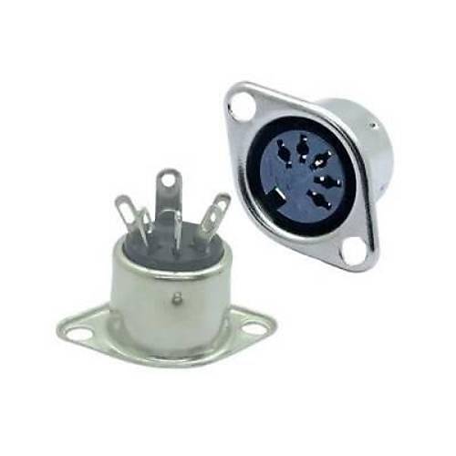 5 Pin Di�i DIN Konnekt�r - Flan�l� Panel Tipi