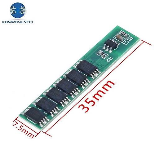 1S 15A BMS 3.7V 18650 Lityum Pil  Koruma Devresi