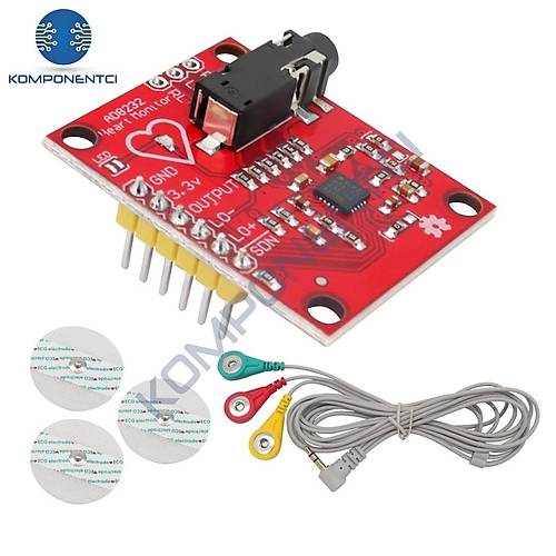 AD8232 EKG Kalp At��� Nab�z Grafi�i �zleme Kiti EKG Mod�l�