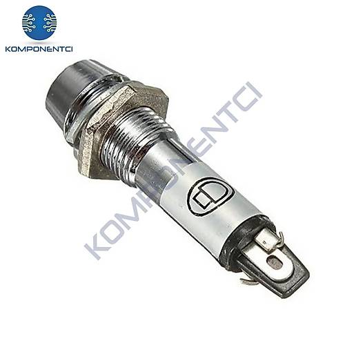 IC-225 8mm Sinyal Lambas� Metal 220V K�rm�z�