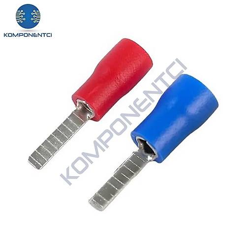 BIK-101 0.5-1.5mm2 B��ak Tip Kablo Ucu�Terminal K�rm�z� 100 Adet