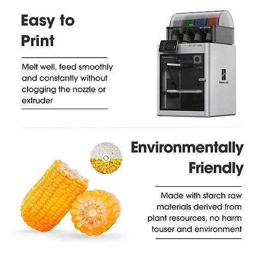 eSUN So�uk Beyaz Pla+ Filament 1.75mm 1 KG