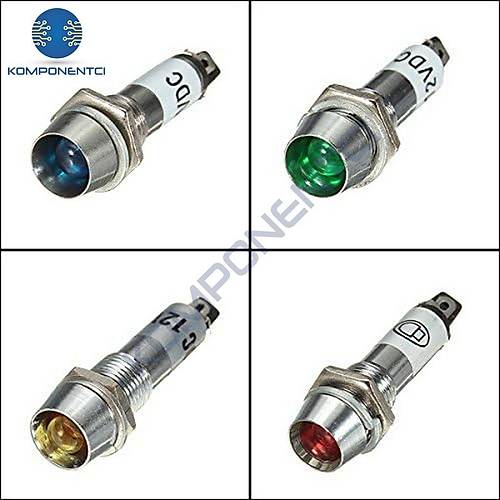 IC-225 8mm Sinyal Lambas� Metal 12V Mavi