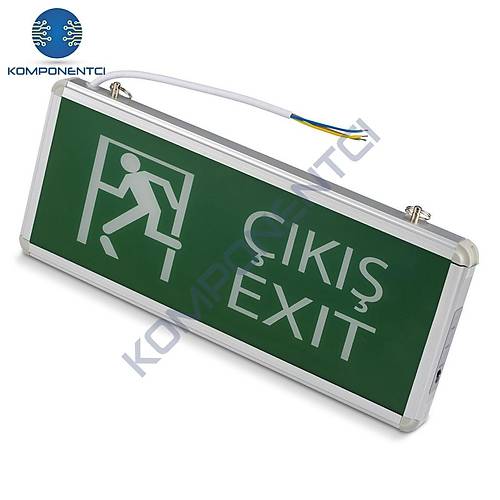 Noas 3W �ift Y�nl� Exit Led Acil ��k�� Armat�r�