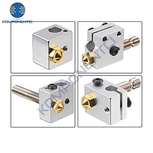 3D Yaz�c�-Printer M6 1.75mm / 0.6mm V5-V6 Pirin� Nozzle