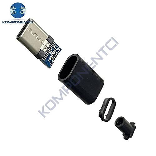 IC-266B-1 Kapakl� Type-C Erkek Soket Type-C Konnekt�r