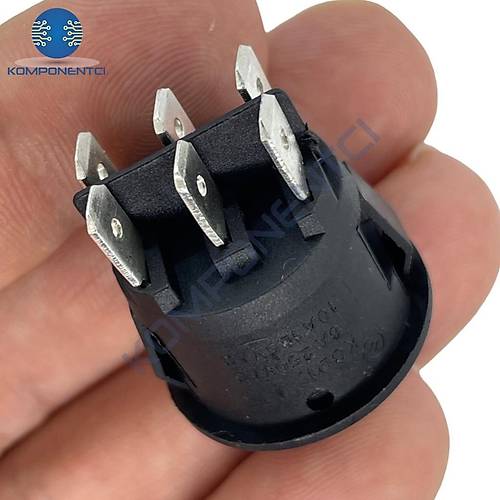 IC-134-6 Yuvarlak Tekne Tipi Anahtar On-Off-On 6P