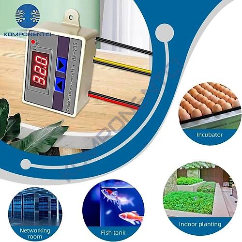 XH-W3001 220V AC Dijital Termostat 1500W