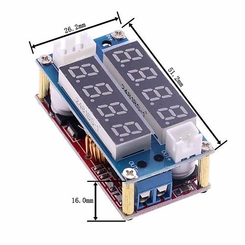 XL4015 5A CC-CV Volt-Amper Ayarl ift Ekranl Voltaj Drc Modl