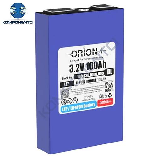 Orion 3.2 Volt 100 Ah LifePO4 Prizmatik H�cre - 0100DL